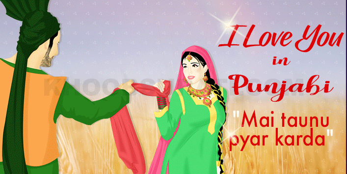 how to say i love you in punjabi