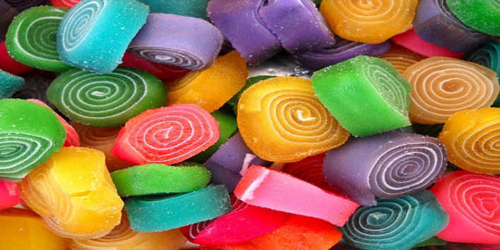 Eating sugar candies