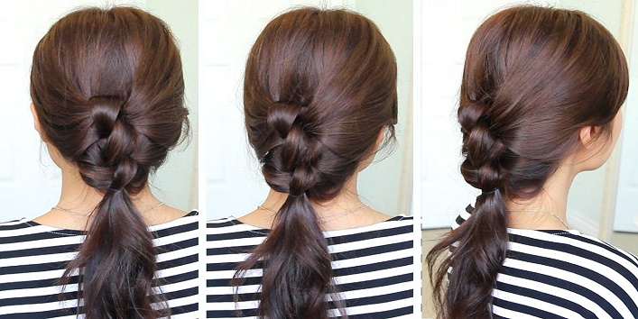 Knotted ponytail