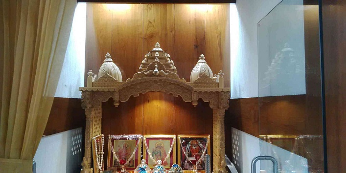 Avoid placing your cash box in the puja room
